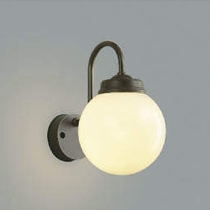 LEDポーチ灯 防雨型 白熱球60W相当 電球色 茶/白 AU40254L