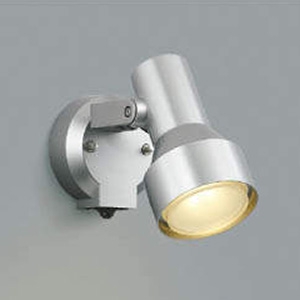 LEDスポットライト 防雨型 白熱球100W相当 電球色 タイマー付人感センサ付 シルバーメタリック AU40623L