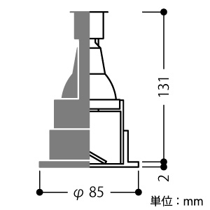 AD92102L (コイズミ照明)｜ウォールウォッシャー｜業務用照明器具