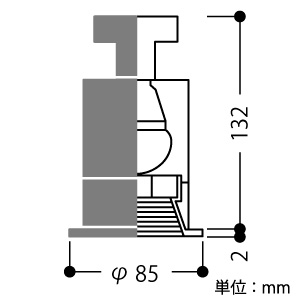 AD92067L (コイズミ照明)｜ベースダウンライト φ75｜業務用照明器具