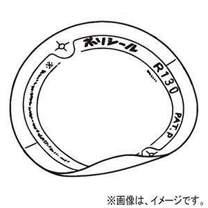 ネグロス電工 【販売終了】【受注生産品】壁材侵入防止シール 《ポリシール&#174;》 塗代付丸穴カバー用 30枚入 R130