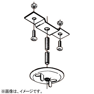 ネグロス電工 【販売終了】【ケース販売特価 20個セット】ボックス用器具吊り金具 二重天井用 鋼製アウトレットボックス用 T38UB_set