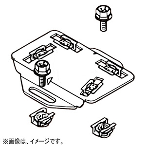 ネグロス電工 【販売終了】マルチセンサーアダプター 《ネジック&#174;》 盤・火災報知設備用 M4 一般用リミットスイッチ・センサー取付用 LS-3M-4