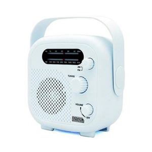ヤザワ AM・FMシャワーラジオ 防水性能IPX5 ホワイト SHR02WH