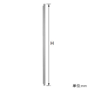 日東工業 システムレールH FJシリーズオプション 縦2300mm用 2本入 システムレールH FJシリーズオプション 縦2300mm用 2本入 FCX21-J23H 画像2