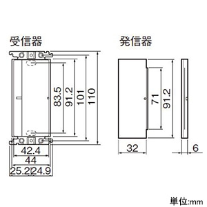 パナソニック とったらリモコン 受信器・発信器セット 2線式・親器・3路配線対応形 逆位相調光用・3チャンネル形 適合LED専用3.2A ウォームシルバー とったらリモコン 受信器・発信器セット 2線式・親器・3路配線対応形 逆位相調光用・3チャンネル形 適合LED専用3.2A ウォームシルバー WTX56713S 画像2