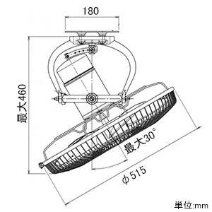 スイデン 工場扇 《スイファン》 全閉型 ロータリータイプ ハネ径45cm 無段変速式 プラスチック製ハネ 単相200V 工場扇 《スイファン》 全閉型 ロータリータイプ ハネ径45cm 無段変速式 プラスチック製ハネ 単相200V SF-45MRV-2VP 画像4