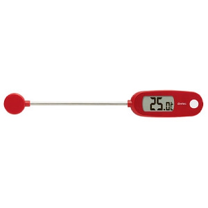 ドリテック クッキング温度計 使用温度範囲-10〜+300℃ 防滴IPX2 レッド O-274RD