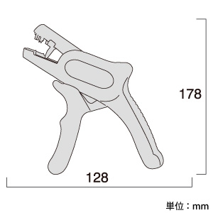 フジ矢 オートマルチストリッパミニ サイズ170mm ストッパー・ケーブルカット機能付 オートマルチストリッパミニ サイズ170mm ストッパー・ケーブルカット機能付 PP505-170 画像2