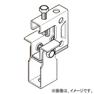 ネグロス電工 【販売終了】【ケース販売特価 50個セット】一般形鋼・リップみぞ形鋼用吊りボルト支持金具 タップ付タイプ W3/8 フランジ厚3〜24mm 電気亜鉛めっき HB1T-W3_set