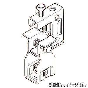 ネグロス電工 【販売終了】【ケース販売特価 20個セット】一般形鋼・リップみぞ形鋼用吊りボルト支持金具 ナット組込タイプ W1/2 フランジ厚3〜24mm 電気亜鉛めっき HB1T-W4_set