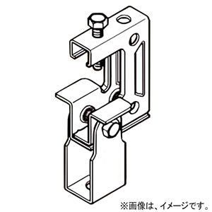 【販売終了】【ケース販売特価 50個セット】一般形鋼用吊りボルト支持金具 W3/8・M10・W1/2・M12 フランジ厚25〜40mm  溶融亜鉛めっき仕上 Z-HB3_set