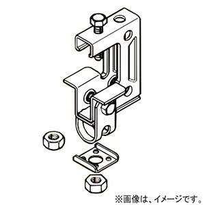 ネグロス電工 【販売終了】【ケース販売特価 50個セット】一般形鋼用吊りボルト支持金具 W3/8 フランジ厚25〜40mm 電気亜鉛めっき HB3-W3_set