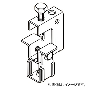 ネグロス電工 【販売終了】【ケース販売特価 20個セット】一般形鋼用吊りボルト支持金具 タップ付タイプ W3/8 フランジ厚5〜30mm 電気亜鉛めっき HB25T-W3_set