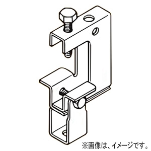 ネグロス電工 【販売終了】【ケース販売特価 20個セット】一般形鋼用吊りボルト支持金具 W3/8・M10・W1/2・M12 フランジ厚31〜50mm 電気亜鉛めっき HB25W_set