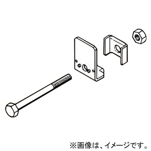 【販売終了】HB吊り金具用補強金具 みぞ形鋼用 100×50 ステンレス鋼 S-HBRC100