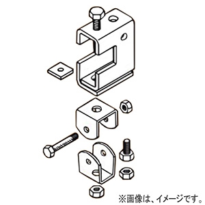 ネグロス電工 【販売終了】【ケース販売特価 10個セット】一般形鋼用吊りボルト支持金具 W3/8 フランジ厚5〜30mm 【ケース販売特価 10個セット】一般形鋼用吊りボルト支持金具 W3/8 フランジ厚5〜30mm HBTS1-W3_set