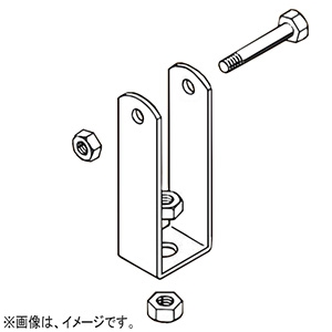 ネグロス電工 【販売終了】HB50-W□用下部金具 W3/8 電気亜鉛めっき HB501-W3