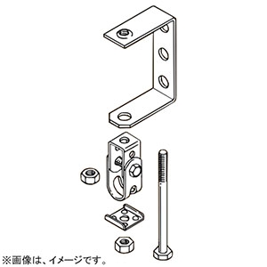 ネグロス電工 【販売終了】みぞ形鋼用吊りボルト支持金具 六角W3/8×100 W3/8 75×40 電気亜鉛めっき CYF75S