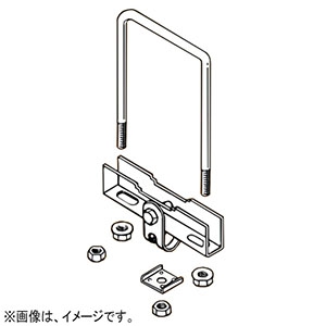 ネグロス電工 【販売終了】角パイプ用吊りボルト支持金具 W3/8 角パイプ75×75 GSP75S-W3