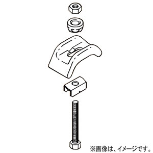 【販売終了】H形鋼I形鋼用吊りボルト支持金具 強力タイプ フランジ厚8〜35mm 溶融亜鉛めっき仕上 Z-BHIKH