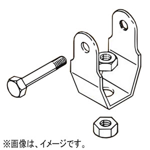 ネグロス電工 【販売終了】H形鋼用吊りボルト支持金具 一方向タイプ W3/8 D1A 電気亜鉛めっき BHD1-W3