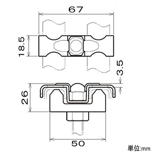 ネグロス電工 【在庫限り】軽量床板材用吊りボルト支持金具 W3/8 板厚1.6〜2.0mm 軽量床板材用吊りボルト支持金具 W3/8 板厚1.6〜2.0mm SD-HFL1-W3 画像3