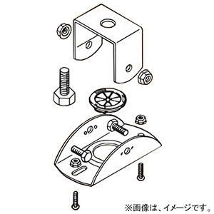 ネグロス電工 【販売終了】【ケース販売特価 10個セット】非常用照明器具吊り金具 直付型タイプ 取付穴ピッチ66.7〜83.5mm HBLS2_set