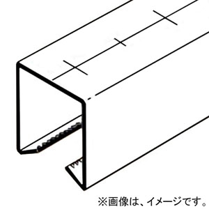 ネグロス電工 【販売終了】ダクターチャンネル 《ワールドダクター&#174;》 D2タイプ 定尺2m 高耐食性めっき鋼板 SD-D2-2M