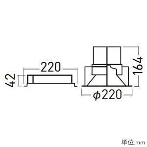 パナソニック 【受注生産品】LEDダウンライト LED1000形 セラメタ150形器具相当 埋込穴φ200 調光タイプ 電球色 広角50° 【受注生産品】LEDダウンライト LED1000形 セラメタ150形器具相当 埋込穴φ200 調光タイプ 電球色 広角50° XND9080SLLZ9 画像2