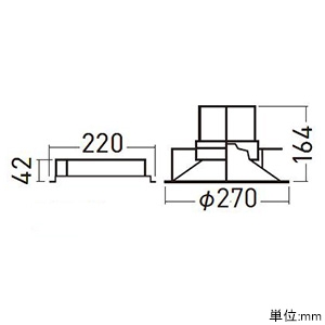 パナソニック 【受注生産品】LEDダウンライト LED1000形 セラメタ150形器具相当 埋込穴φ250 調光タイプ 電球色 拡散85° 【受注生産品】LEDダウンライト LED1000形 セラメタ150形器具相当 埋込穴φ250 調光タイプ 電球色 拡散85° XND9091SLLZ9 画像2