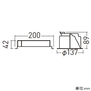 パナソニック 【生産完了品】LEDダウンライト LED200形 FHT42形器具相当 埋込穴φ125 調光タイプ コンフォート 昼白色 広角45° 銀色鏡面反射板 LEDダウンライト LED200形 FHT42形器具相当 埋込穴φ125 調光タイプ コンフォート 昼白色 広角45° 銀色鏡面反射板 XND2052SNLZ9 画像2