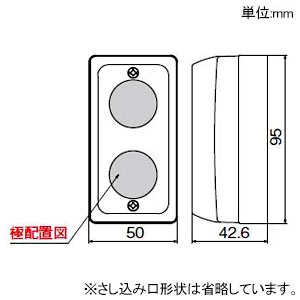 アメリカン電機 複式露出コンセント 引掛形・2ヶ口 接地形3P 15A 250V 引締式 複式露出コンセント 引掛形・2ヶ口 接地形3P 15A 250V 引締式 3121GD 画像2