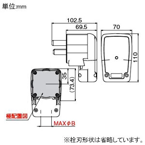 アメリカン電機 さし込みL型プラグ 平刃形 3P 30A 250V 圧着端子式 プラカバータイプ さし込みL型プラグ 平刃形 3P 30A 250V 圧着端子式 プラカバータイプ 8322EL 画像2