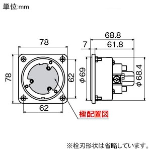 4325N (アメリカン電機)｜フランジインレット｜配線器具｜電材堂【公式】