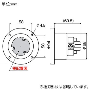 4365 (アメリカン電機)｜フランジインレット｜配線器具｜電材堂【公式】