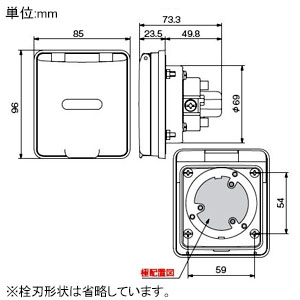 4365NW (アメリカン電機)｜フランジインレット｜配線器具｜電材堂【公式】