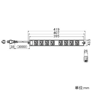 A8009 (アメリカン電機)｜OAタップ(マルチタップ)｜配線器具｜電材堂