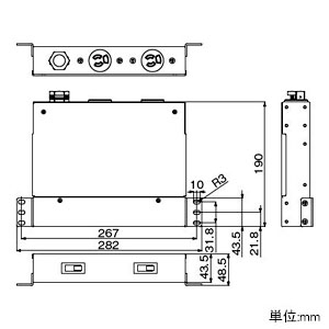 アメリカン電機 コンセントバー 分岐用 抜止形・2ヶ口 接地形2P 30A 125V 圧着端子式 15A安全ブレーカ2ヶ付 コンセントバー 分岐用 抜止形・2ヶ口 接地形2P 30A 125V 圧着端子式 15A安全ブレーカ2ヶ付 HKU0540MCB 画像3