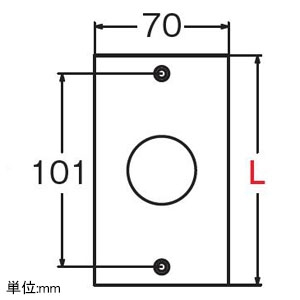 アメリカン電機 埋込コンセント用プレート 引掛形20A・30A用 1ヶ用ボックス用 φ41.5穴×1ヶ エンプラ(ナイロン樹脂)製 埋込コンセント用プレート 引掛形20A・30A用 1ヶ用ボックス用 φ41.5穴×1ヶ エンプラ(ナイロン樹脂)製 1161N 画像2