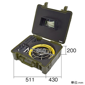 サンコー 【生産完了品】極細配管用スコープ カメラ先端径φ12mm ケーブル長30m メーターカウンター付 極細配管用スコープ カメラ先端径φ12mm ケーブル長30m メーターカウンター付 SLIMHISC31 画像3