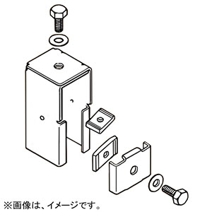 ネグロス電工 【販売終了】コーナー金具 《ワールドダクター&#174;》 D2タイプ 電気亜鉛めっき GS2L