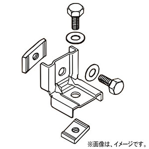 ネグロス電工 【在庫限り】中間支持金具 《ワールドダクター&#174;》 D1・2兼用タイプ 電気亜鉛めっき 中間支持金具 《ワールドダクター&#174;》 D1・2兼用タイプ 電気亜鉛めっき GS1M