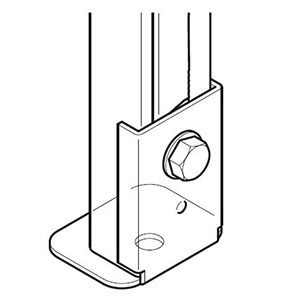 ネグロス電工 【在庫限り】ベース金具 《ワールドダクター&#174;》 D1・2兼用タイプ 電気亜鉛めっき ベース金具 《ワールドダクター&#174;》 D1・2兼用タイプ 電気亜鉛めっき GS1B 画像2