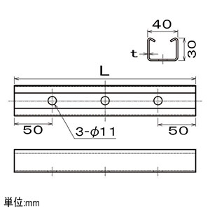 ネグロス電工 【在庫限り】上段ダクター 《ワールドダクター&#174;》 D1タイプ 長さ600mm 高耐食性めっき鋼板 上段ダクター 《ワールドダクター&#174;》 D1タイプ 長さ600mm 高耐食性めっき鋼板 SD-D1G60A 画像3