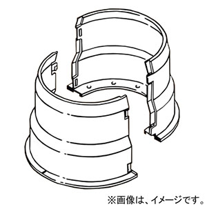 ネグロス電工 【販売終了】樹脂製基礎型枠 《ワールドダクター&#174;》 丸形タイプ φ120mm モルタル使用量約3.6kg 樹脂製基礎型枠 《ワールドダクター&#174;》 丸形タイプ φ120mm モルタル使用量約3.6kg MKS130