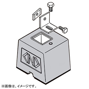 ネグロス電工 【販売終了】ダクター架台用基礎ブロック D2タイプ 最大積載350kg ゴムベース付 MKBHGB11N2