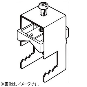 ネグロス電工 【販売終了】【受注生産品】一般形鋼用ケーブル支持金具 《ケーブラー&#174;》 なべM6×25 ケーブルφ10〜15mm フランジ厚5〜15mm K15-1B