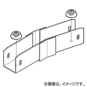 ネグロス電工 【販売終了】エルボ 《レースウェイ》 15°水平角度付 45型 DP2タイプ 電気亜鉛めっき 銀 DL215