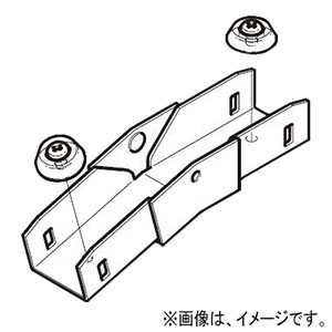 ネグロス電工 【販売終了】エルボ 《レースウェイ》 15°立面角度付 30型 DP1タイプ 電気亜鉛めっき 銀 DO-115